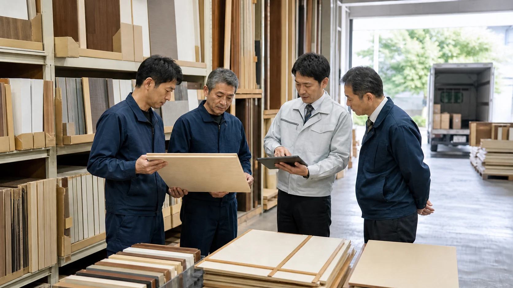 オチアイ 中村 事業譲渡事例を示す内装材M&Aのアイキャッチ画像